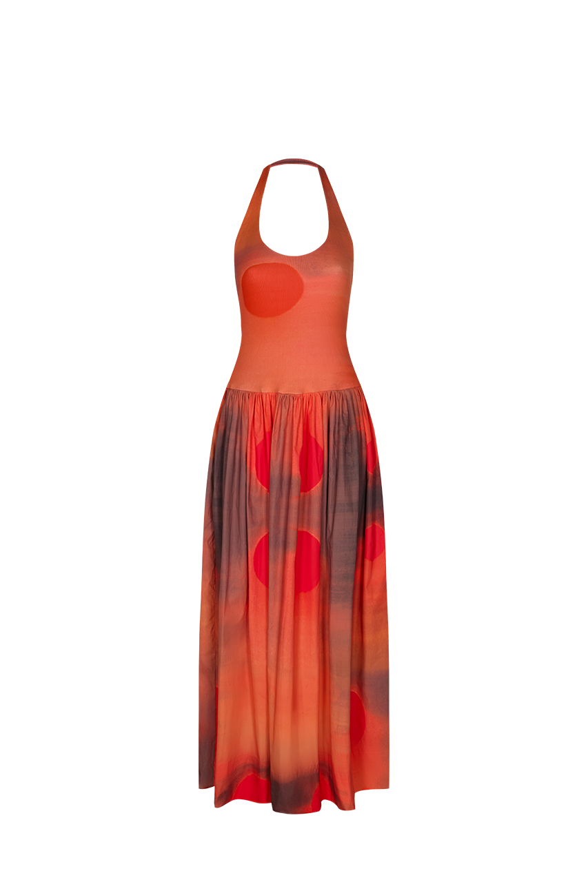 MAREA DRESS RED MOON