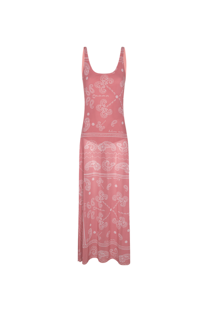 NOCTURNA PINK BANDANA DRESS