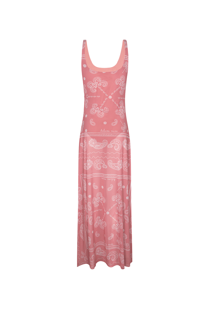 NOCTURNA PINK BANDANA DRESS