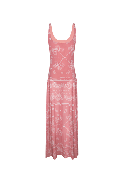 NOCTURNA PINK BANDANA DRESS