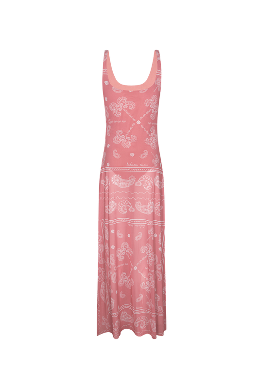 NOCTURNA PINK BANDANA DRESS